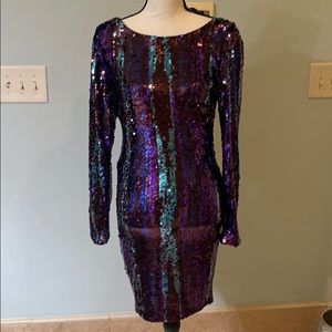 Purple sparkly dress